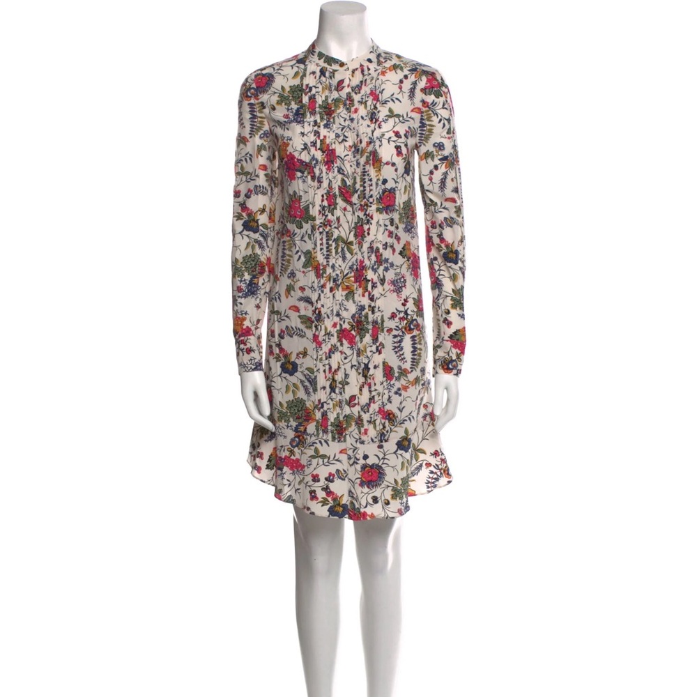 NWT TORY BURCH Silk Cora Dress New Ivory Gabriella Floral Print 8